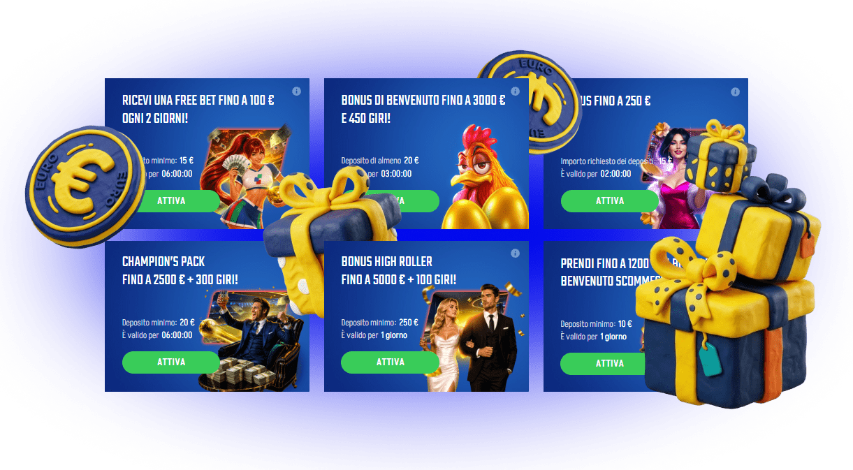 Ci sono generosi bonus nel casinò Top Italia Winnita