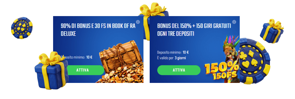 Ottieni giri gratuiti al Casinò Winnita Italia