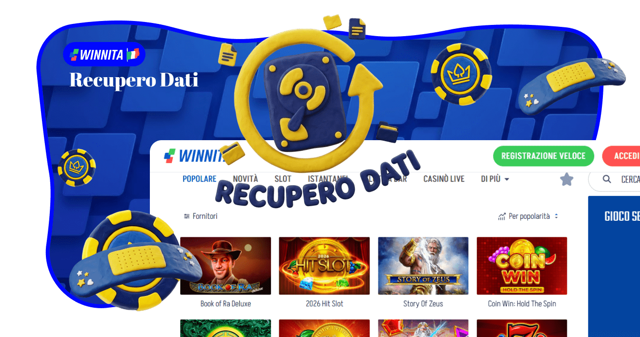 Recupera facilmente i dati persi per iniziare a giocare su Winnita Casino